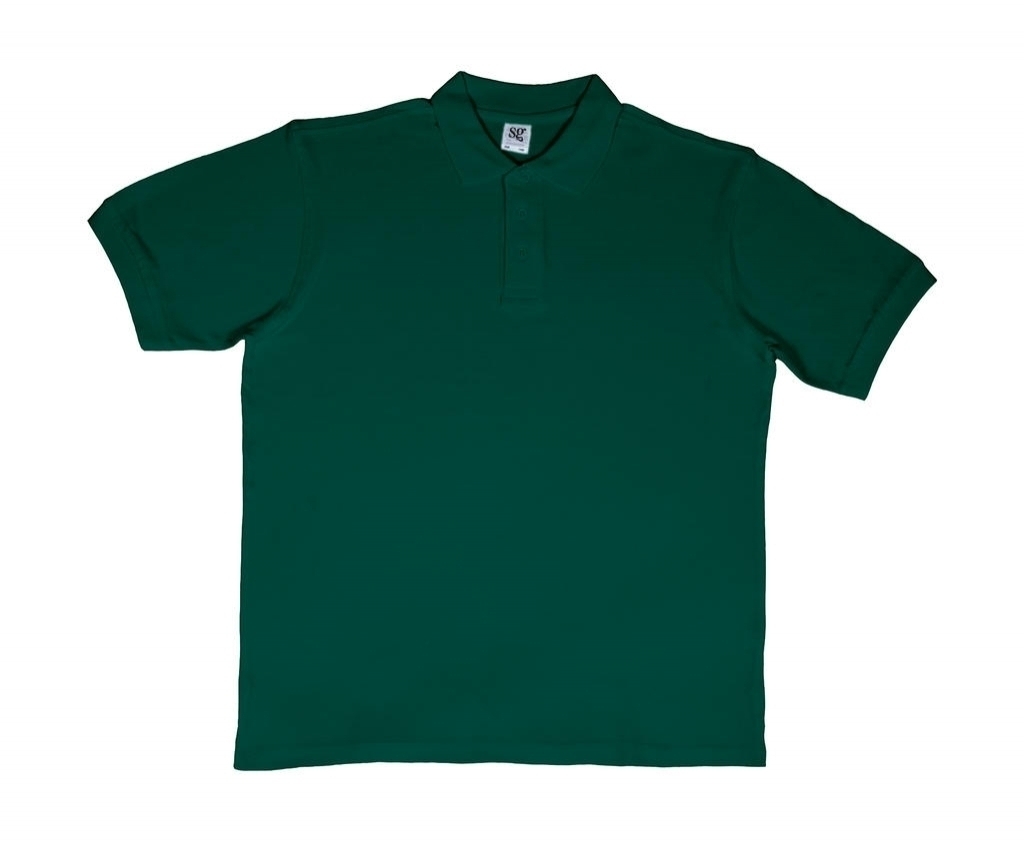 Polo Coton SG50 Bottle Green Vert, à personnaliser avec le logo de votre club. Polo Coton SG50 Bottle Green Vert