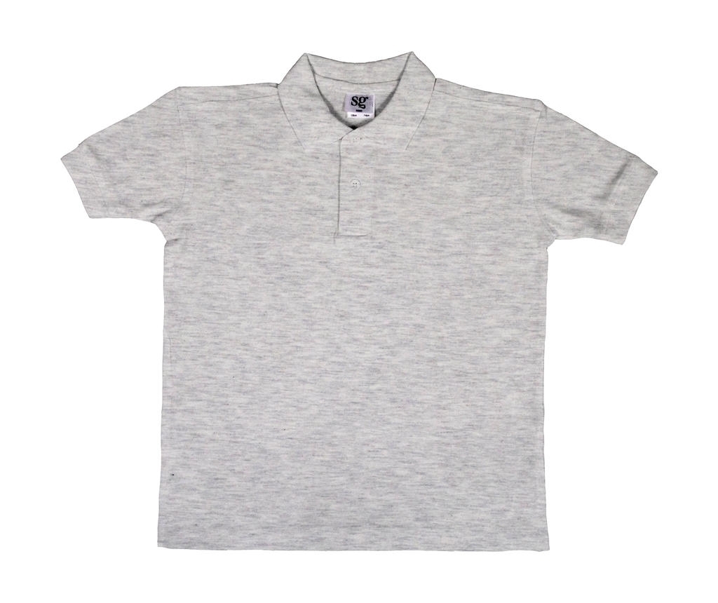Polo Coton Enfant SG50 Birch Gris, Ã personnaliser avec le logo de votre club. Polo Coton Enfant SG50 Birch Gris