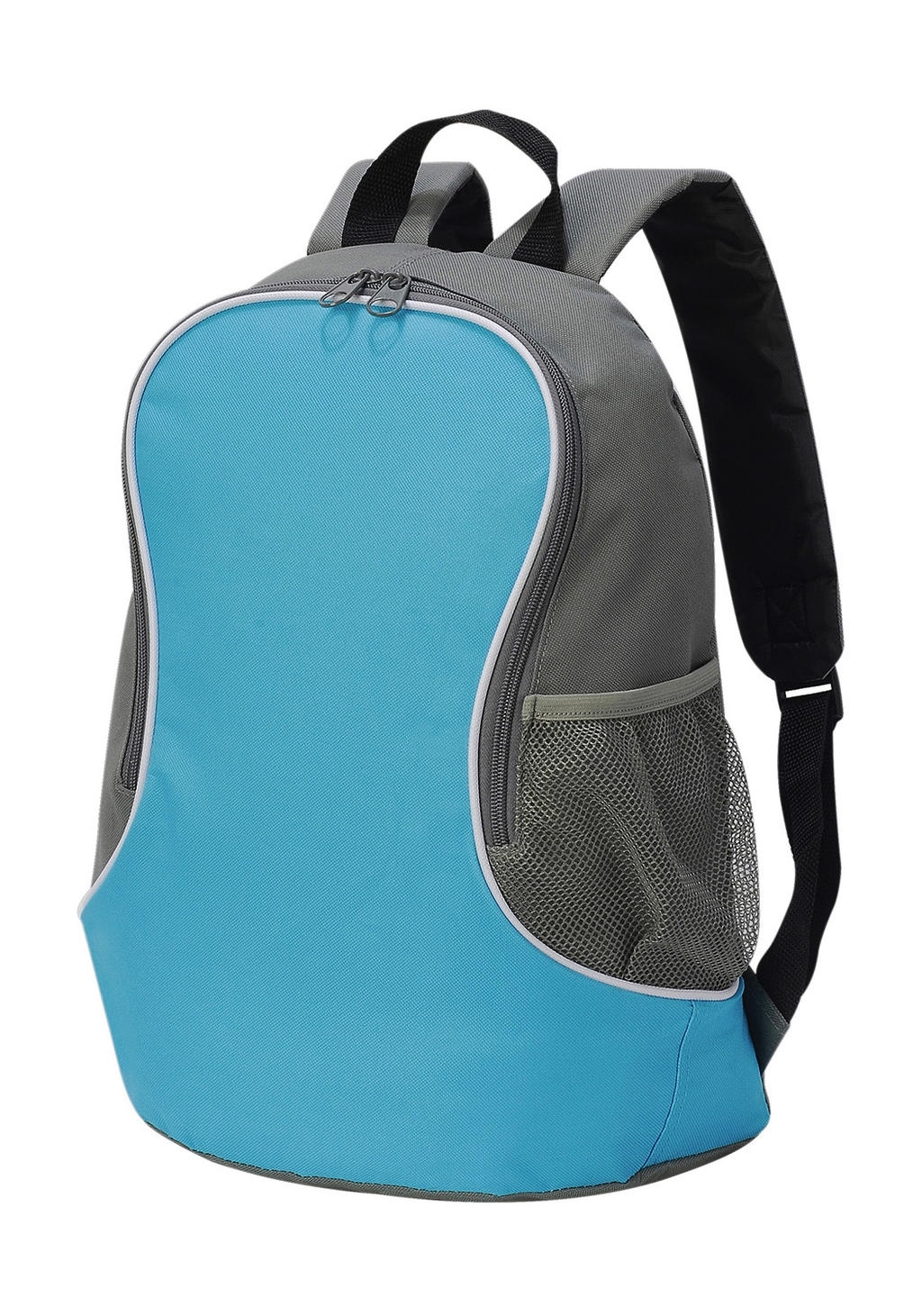 Basic Backpack Light Blue/Dark Grey Bleu