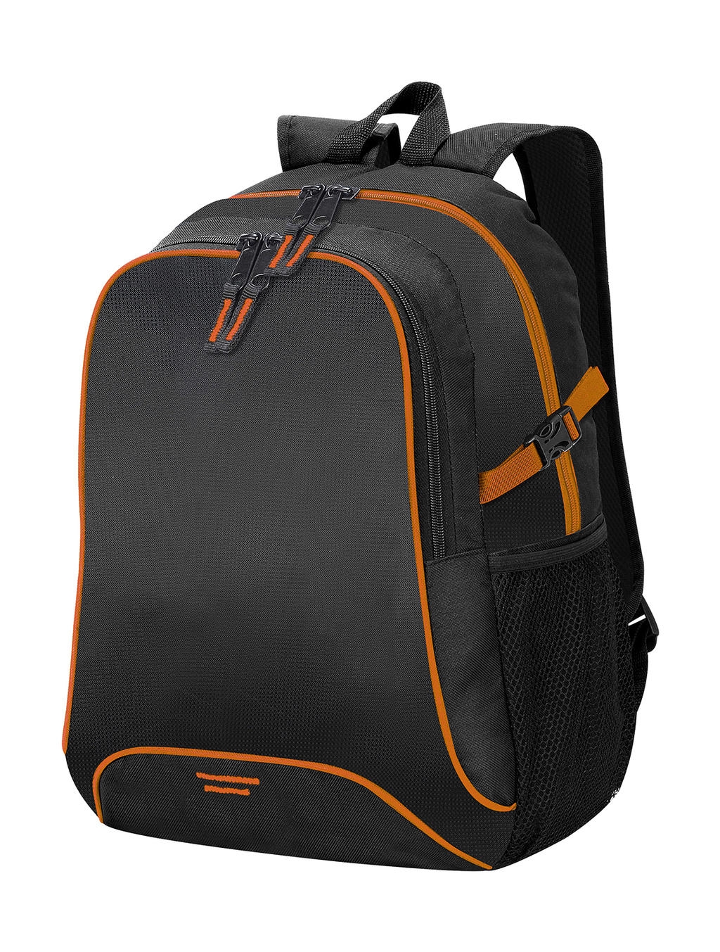 Basic Backpack Black/Orange Noir, à personnaliser avec le logo de votre club. Basic Backpack Black/Orange Noir