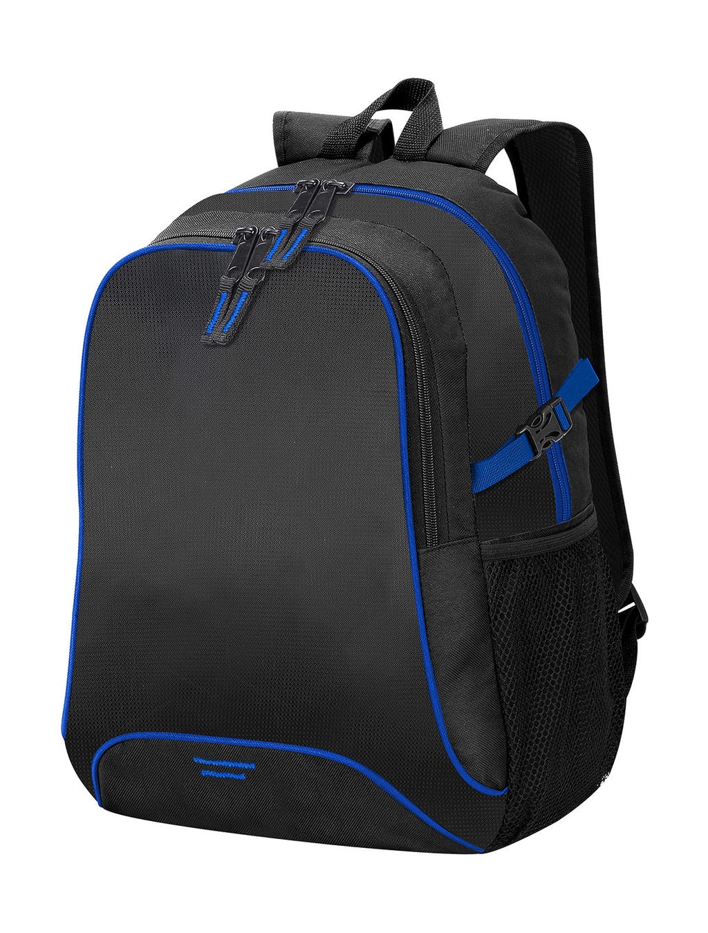 Basic Backpack Black/Royal Noir, à personnaliser avec le logo de votre club. Basic Backpack Black/Royal Noir