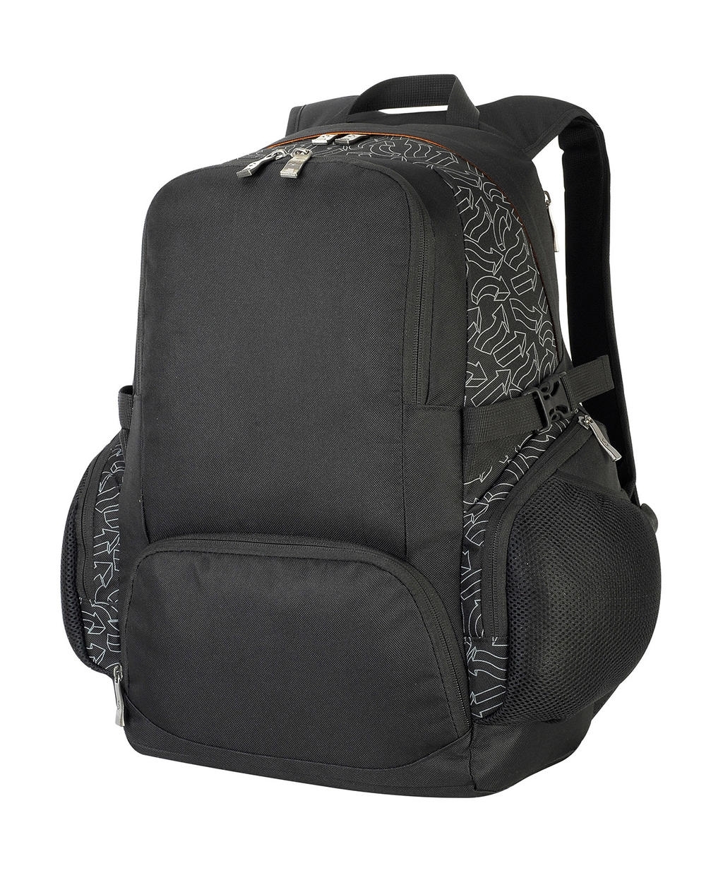 Backpack Black Noir, Ã personnaliser avec le logo de votre club. Backpack Black Noir