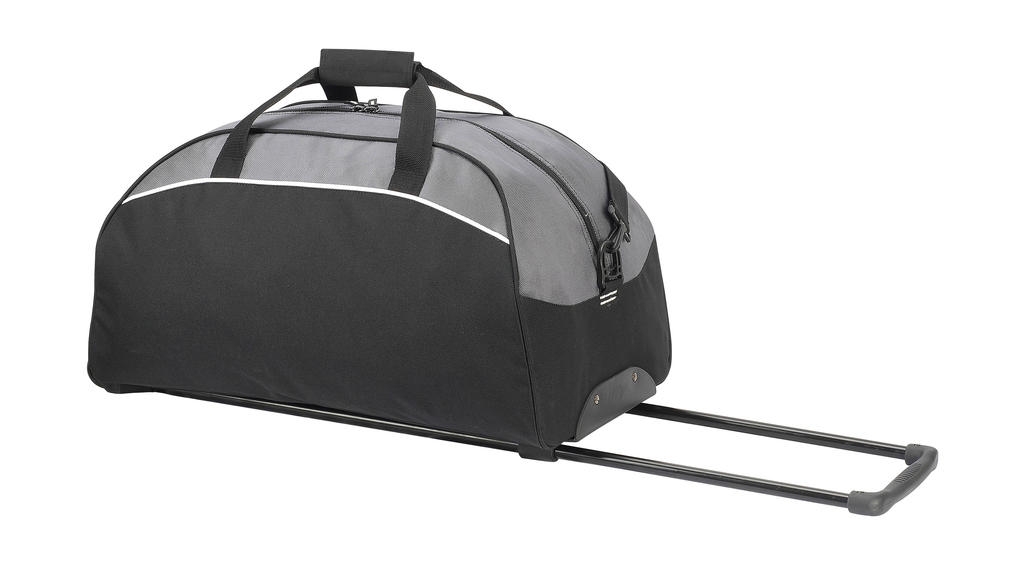 Trolley Holdall Black/Dark Grey/White Noir, à personnaliser avec le logo de votre club. Trolley Holdall Black/Dark Grey/White Noir