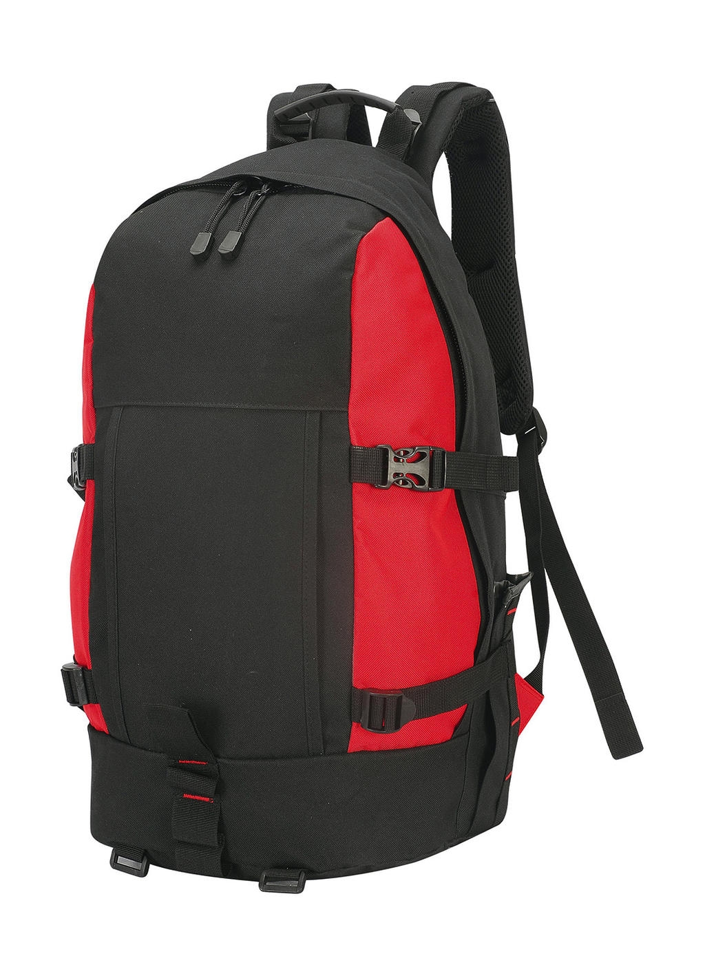 Hiker Backpack Black/Red Noir, à personnaliser avec le logo de votre club. Hiker Backpack Black/Red Noir