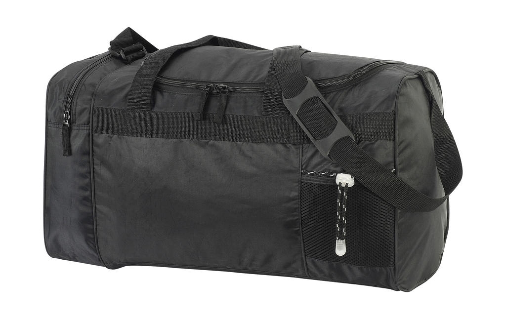 Sports/Overnight Bag Black Noir, à personnaliser avec le logo de votre club. Sports/Overnight Bag Black Noir