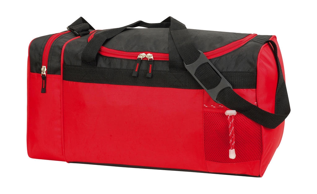 Sports/Overnight Bag Red/Black Rouge, à personnaliser avec le logo de votre club. Sports/Overnight Bag Red/Black Rouge