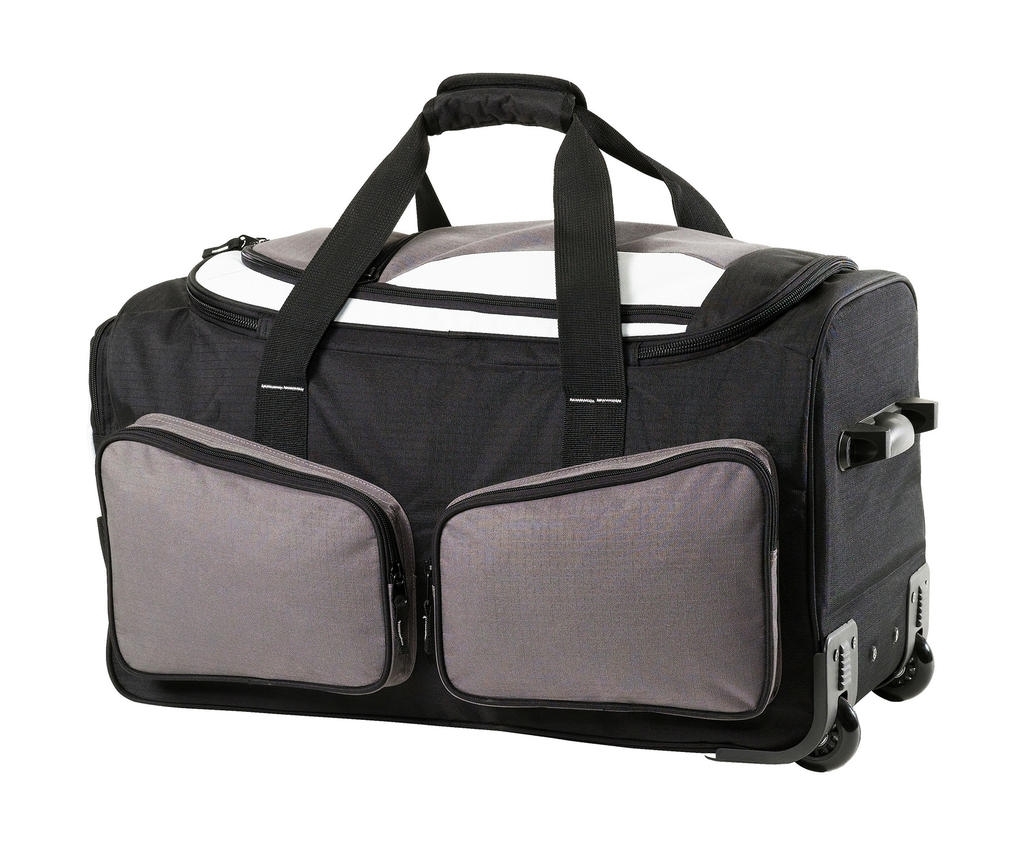 Trolley Holdall Grey/Black Gris, à personnaliser avec le logo de votre club. Trolley Holdall Grey/Black Gris
