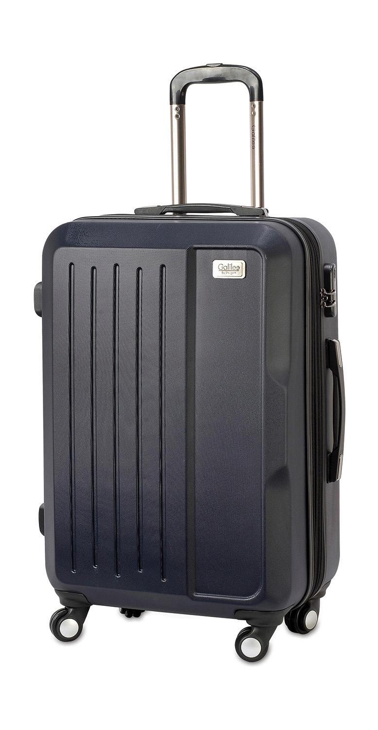 Trolley Hard Shell Suitcase Navy Bleu, à personnaliser avec le logo de votre club. Trolley Hard Shell Suitcase Navy Bleu