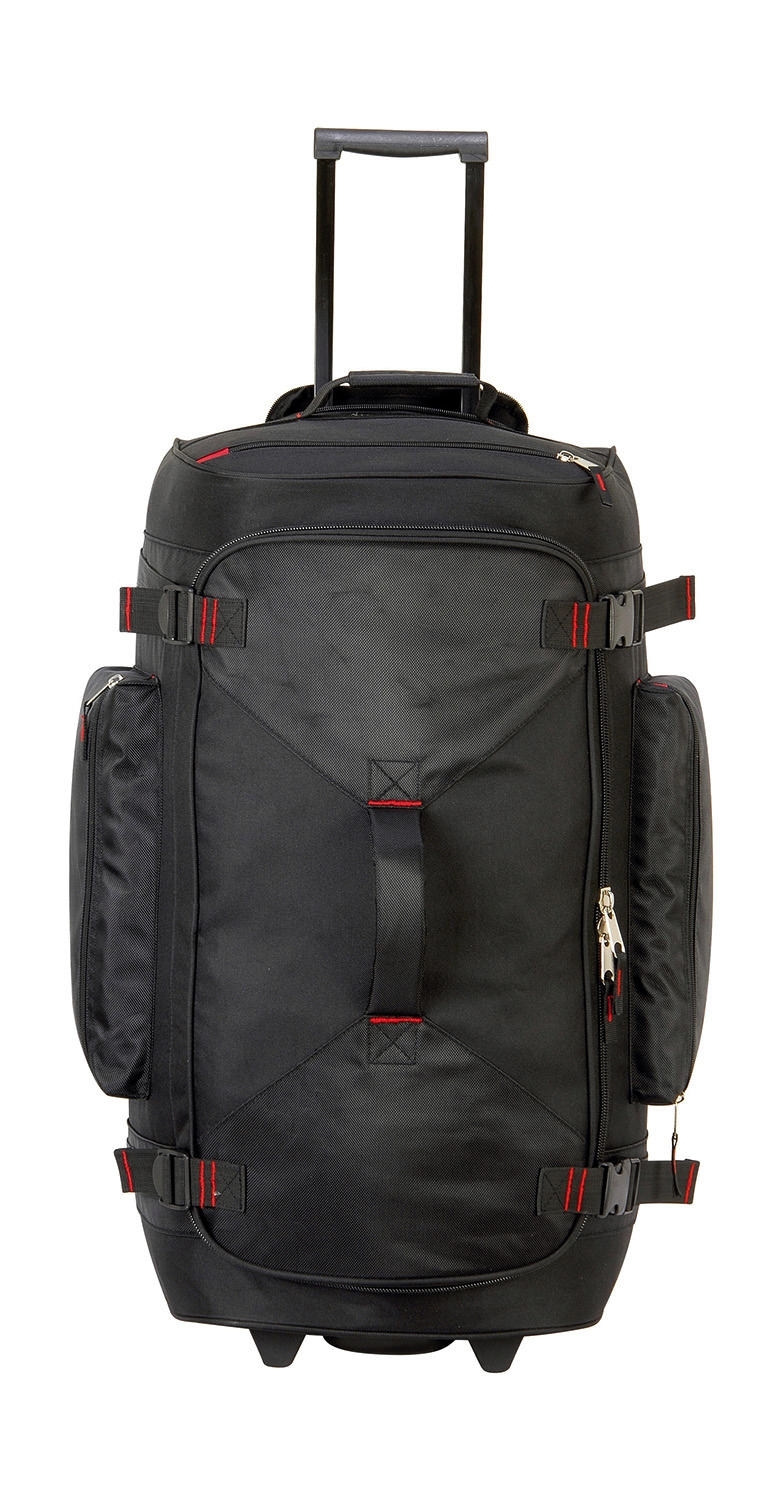 Trolley Holdall Black Noir, Ã personnaliser avec le logo de votre club. Trolley Holdall Black Noir