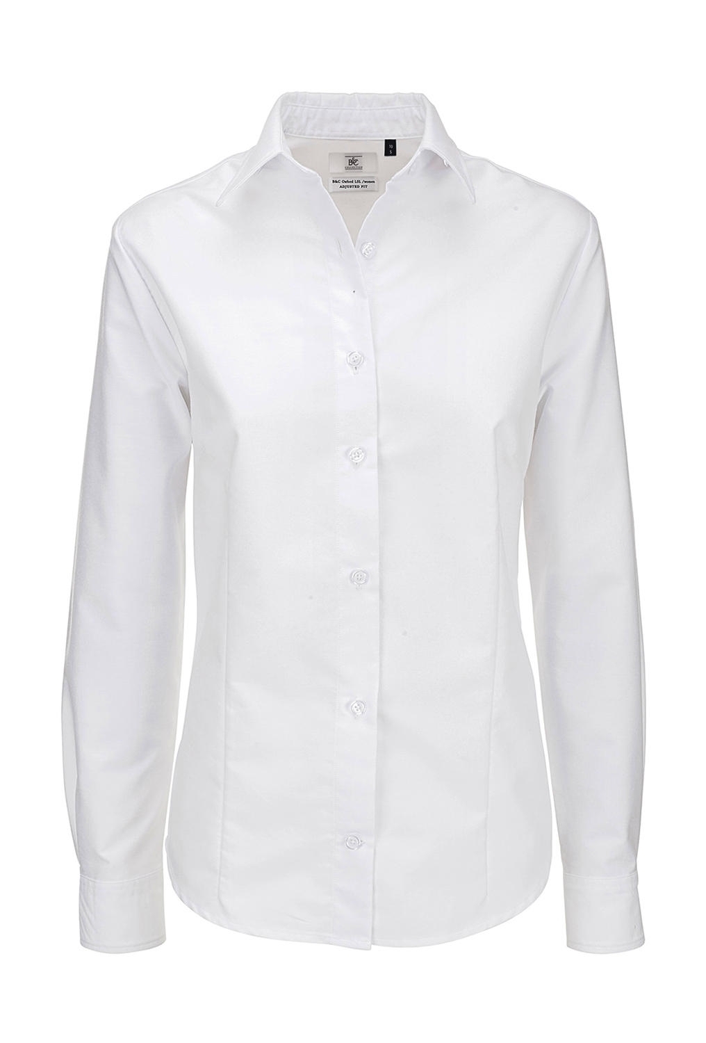 Ladies` Oxford Long Sleeve Shirt - SWO03 White Blanc, à personnaliser avec le logo de votre club. Ladies` Oxford Long Sleeve Shirt - SWO03 White Blanc