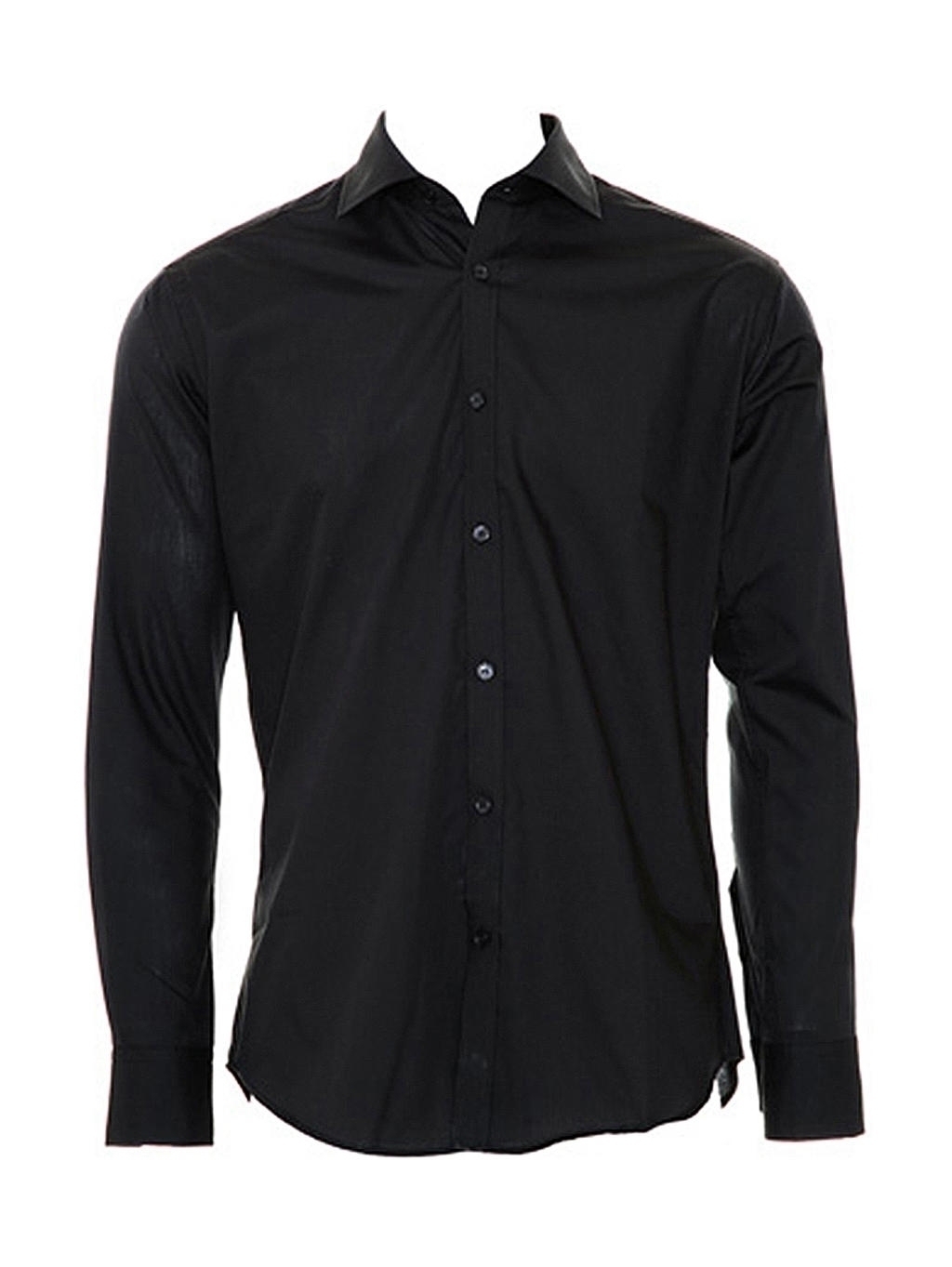 Slim Fit Business Shirt LS Black Noir, à personnaliser avec le logo de votre club. Slim Fit Business Shirt LS Black Noir