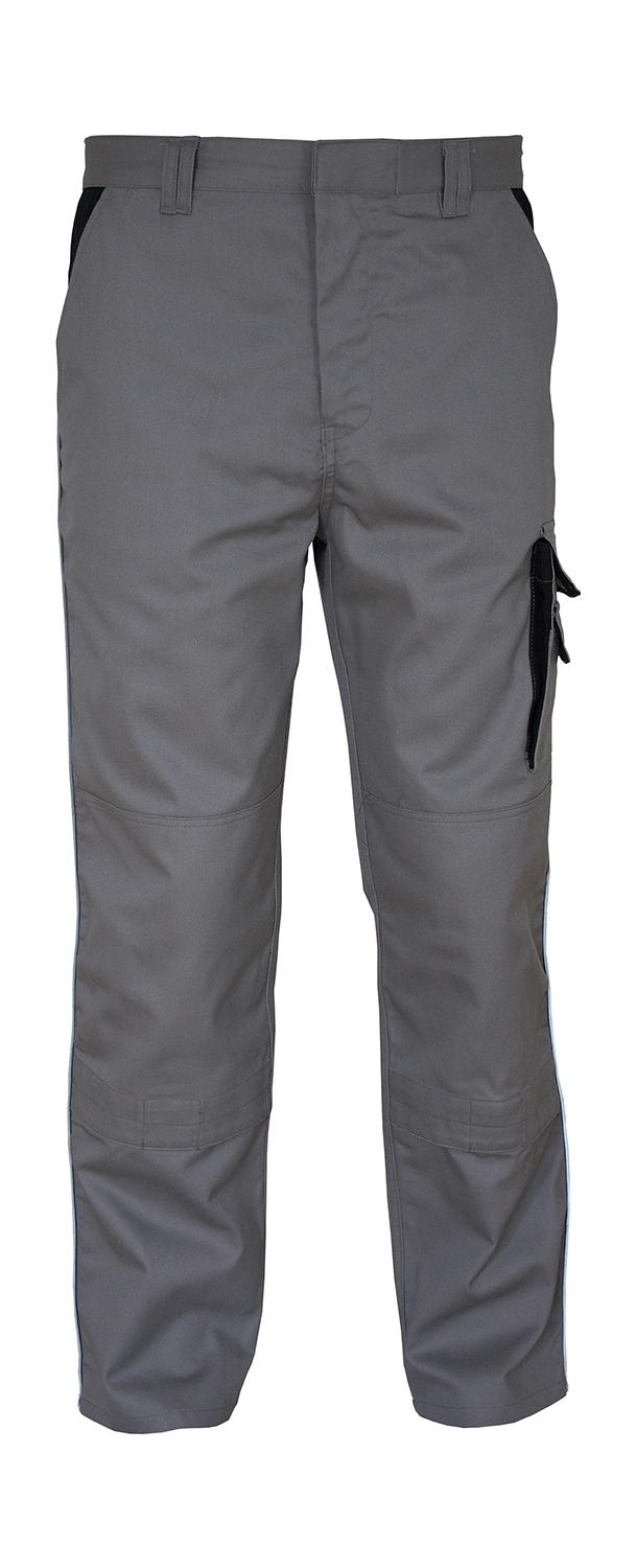 Working Trousers Contrast - Short Sizes Grey/Black Gris, Ã personnaliser avec le logo de votre club. Working Trousers Contrast - Short Sizes Grey/Black Gris