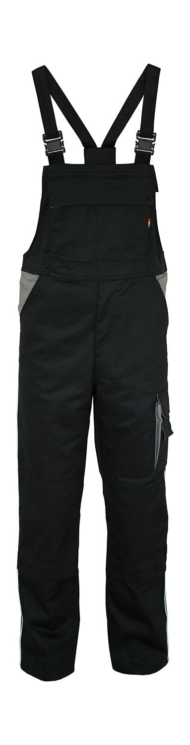 Bib Trousers Contrast - Short Black/Grey Noir, à personnaliser avec le logo de votre club. Bib Trousers Contrast - Short Black/Grey Noir