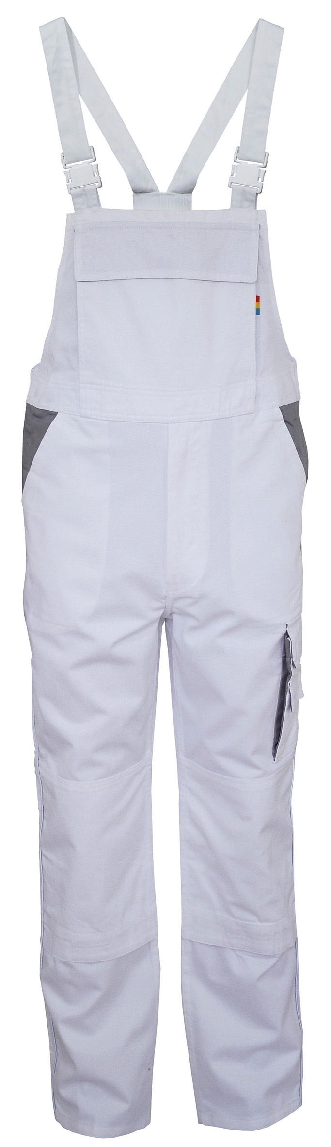 Bib Trousers Contrast - Tall White/Grey Blanc, à personnaliser avec le logo de votre club. Bib Trousers Contrast - Tall White/Grey Blanc