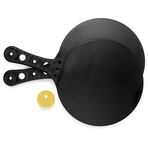 Raquettes de plage Selpik Noir Noir, à personnaliser avec le logo de votre club. Raquettes de plage Selpik Noir Noir