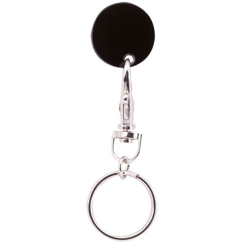 Porte-Clés Monnaie Euromarket Noir Noir, à personnaliser avec le logo de votre club. Porte-Clés Monnaie Euromarket Noir Noir