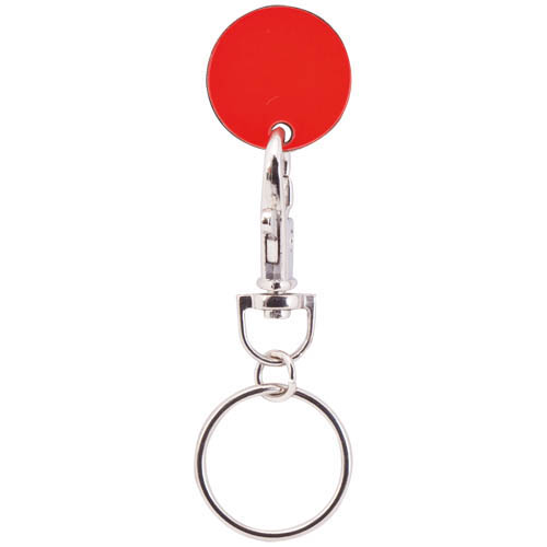 Porte-Clés Monnaie Euromarket Rouge Rouge, à personnaliser avec le logo de votre club. Porte-Clés Monnaie Euromarket Rouge Rouge