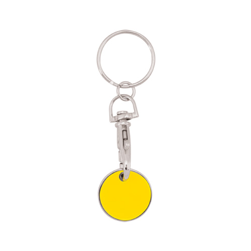 Porte-Clés Monnaie Euromarket Jaune Jaune, à personnaliser avec le logo de votre club. Porte-Clés Monnaie Euromarket Jaune Jaune