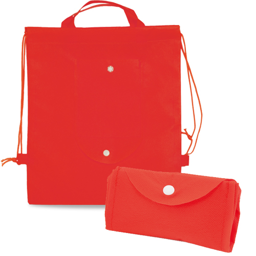 Sac à Dos Pliable Nomi Rouge Rouge, à personnaliser avec le logo de votre club. Sac à Dos Pliable Nomi Rouge Rouge