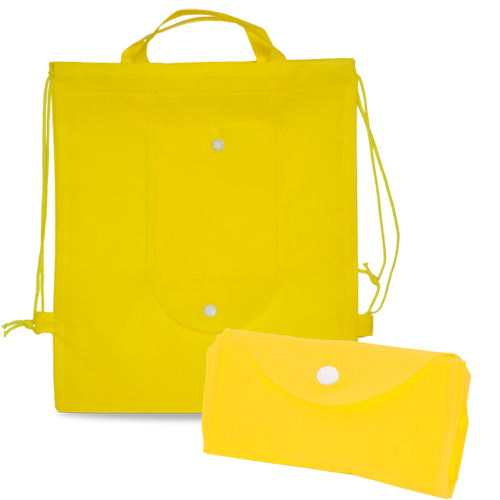 Sac à Dos Pliable Nomi Jaune Jaune, à personnaliser avec le logo de votre club. Sac à Dos Pliable Nomi Jaune Jaune