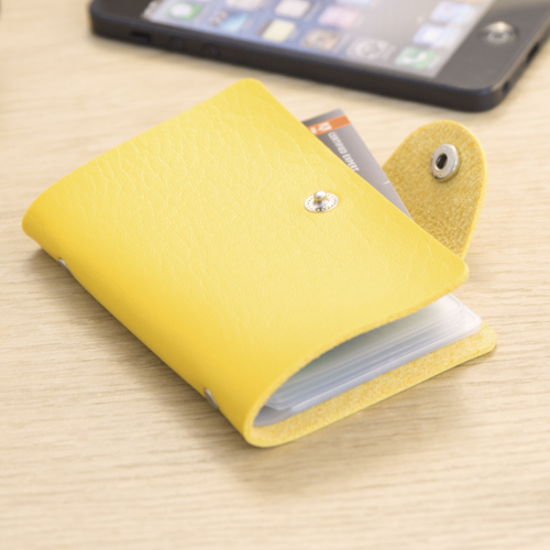 Porte Cartes Midel Jaune Jaune, à personnaliser avec le logo de votre club. Porte Cartes Midel Jaune Jaune