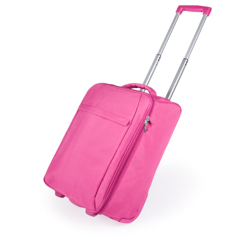 Trolley pliable Dunant Fuschia Rose, à personnaliser avec le logo de votre club. Trolley pliable Dunant Fuschia Rose