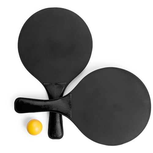 Raquette de plage Faluk Noir Noir, à personnaliser avec le logo de votre club. Raquette de plage Faluk Noir Noir