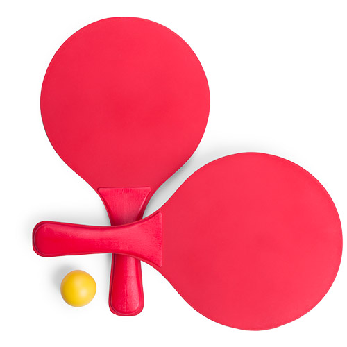 Raquette de plage Faluk Rouge Rouge, à personnaliser avec le logo de votre club. Raquette de plage Faluk Rouge Rouge