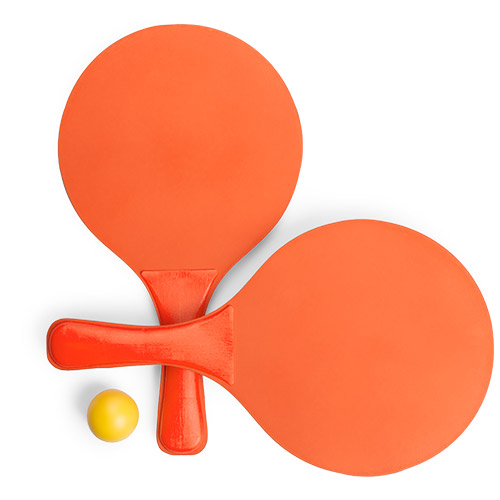Raquette de plage Faluk Orange Orange, à personnaliser avec le logo de votre club. Raquette de plage Faluk Orange Orange