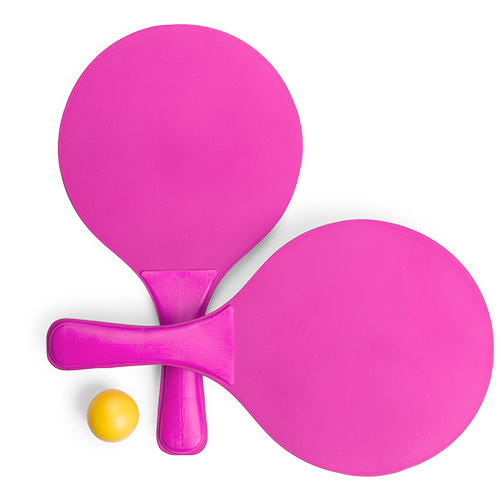 Raquette de plage Faluk Rose Rose, à personnaliser avec le logo de votre club. Raquette de plage Faluk Rose Rose