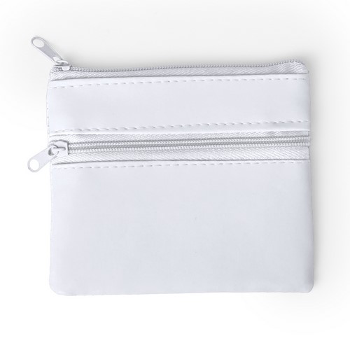 Porte monnaie Ralf Blanc Blanc, à personnaliser avec le logo de votre club. Porte monnaie Ralf Blanc Blanc