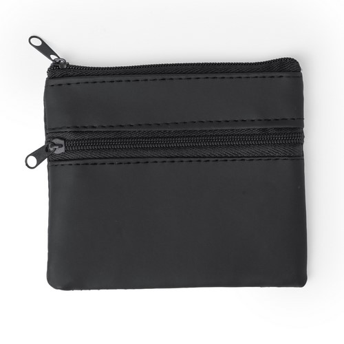 Porte monnaie Ralf Noir Noir, à personnaliser avec le logo de votre club. Porte monnaie Ralf Noir Noir