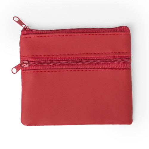 Porte monnaie Ralf Rouge Rouge, à personnaliser avec le logo de votre club. Porte monnaie Ralf Rouge Rouge