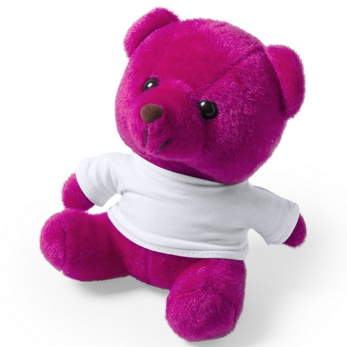 Peluche Alison Fushia Rose, à personnaliser avec le logo de votre club. Peluche Alison Fushia Rose
