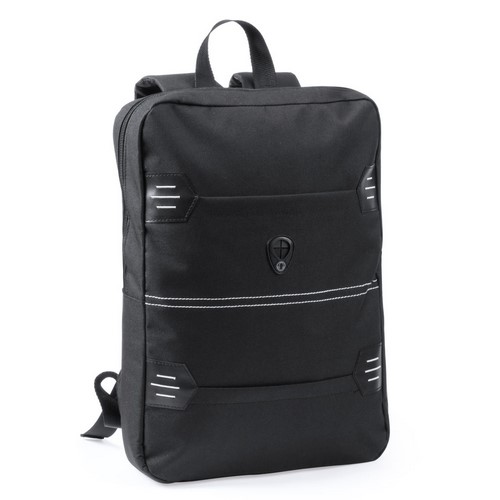 Sac à dos Bradd Noir Noir, à personnaliser avec le logo de votre club. Sac à dos Bradd Noir Noir