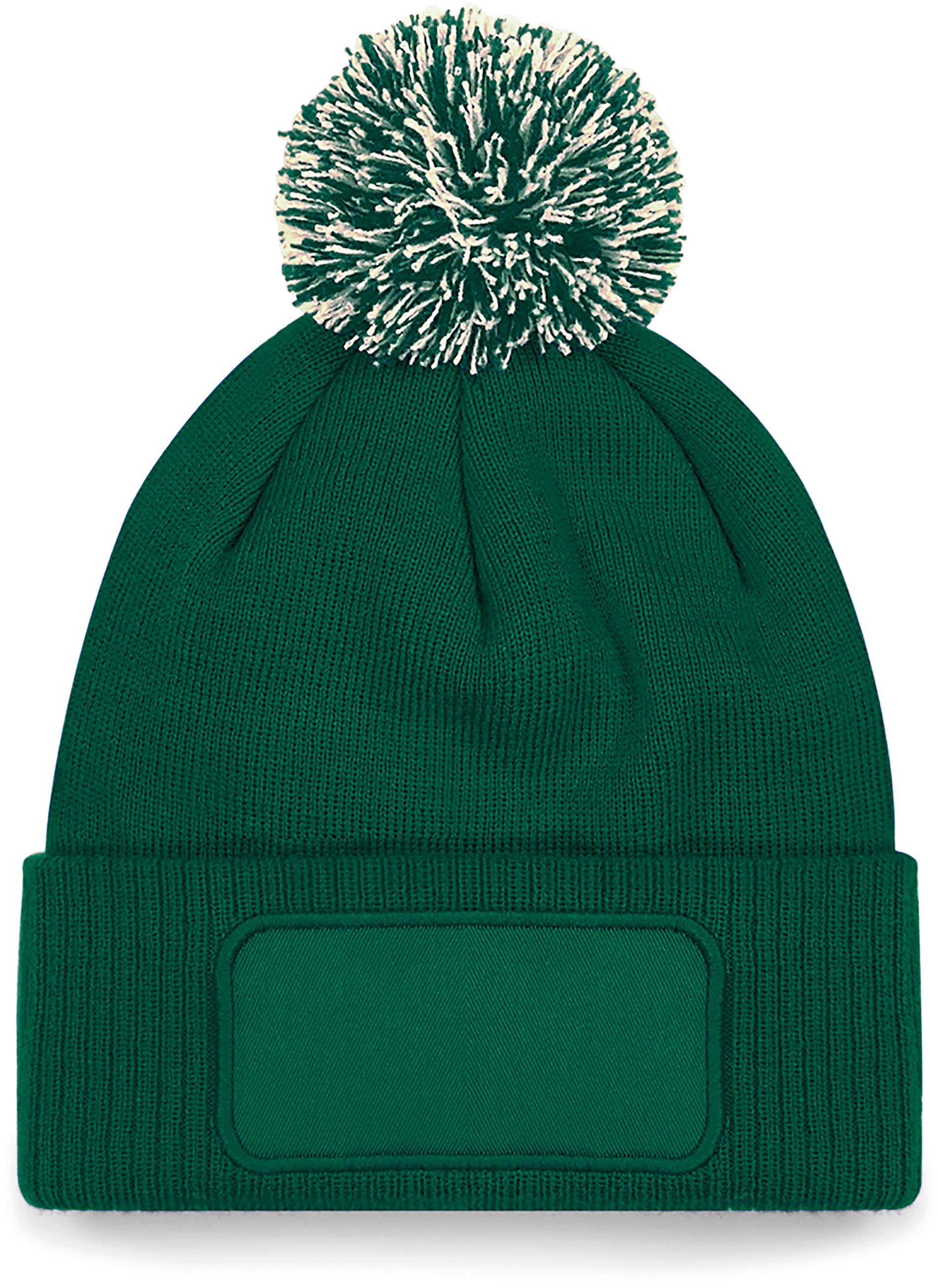 BONNET À POMPON SNOWSTAR® Bottle Green / Off White Vert, à personnaliser avec le logo de votre club. BONNET À POMPON SNOWSTAR® Bottle Green / Off White Vert