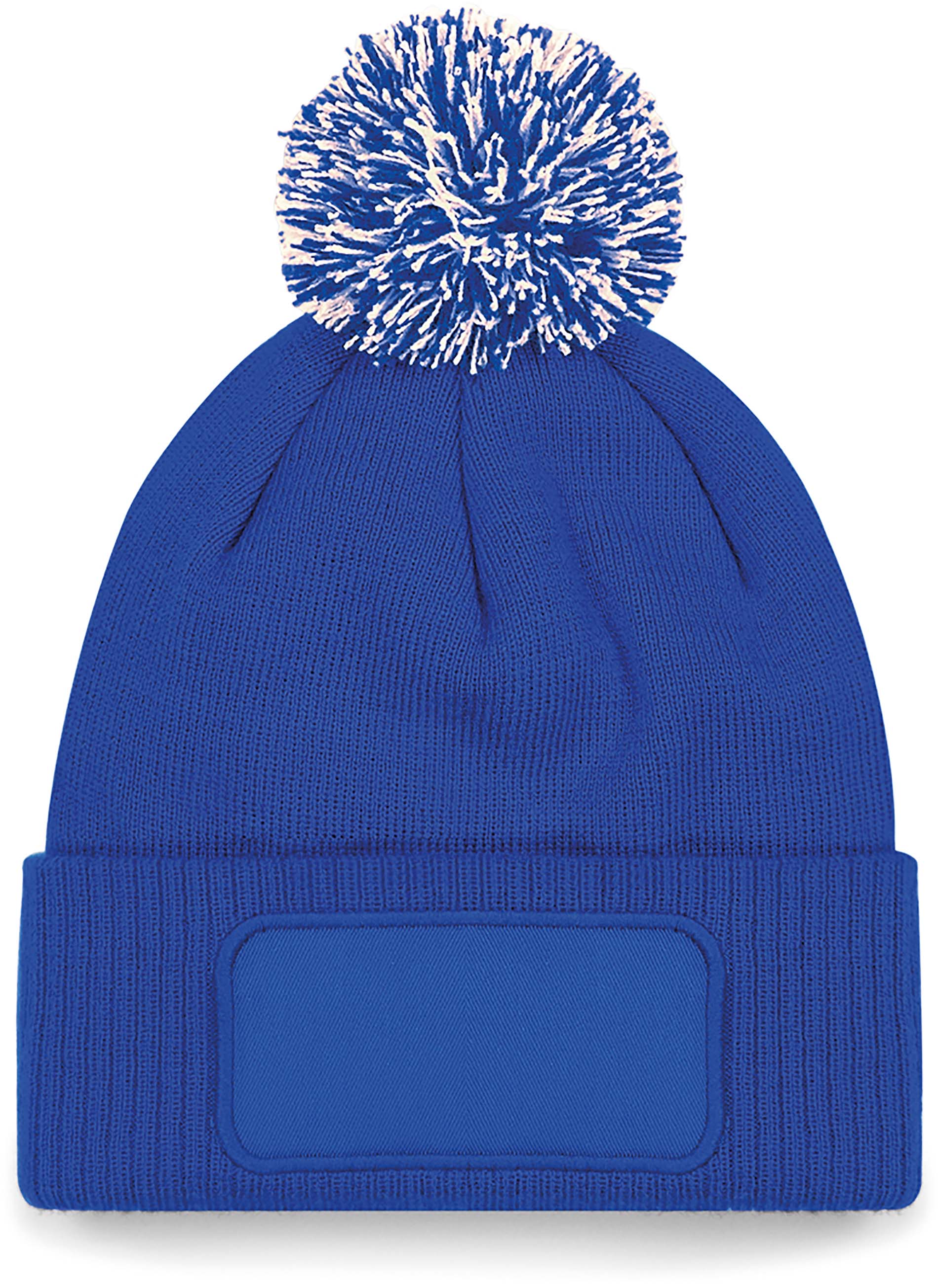 BONNET À POMPON SNOWSTAR® Bright Royal / Off White Bleu, à personnaliser avec le logo de votre club. BONNET À POMPON SNOWSTAR® Bright Royal / Off White Bleu