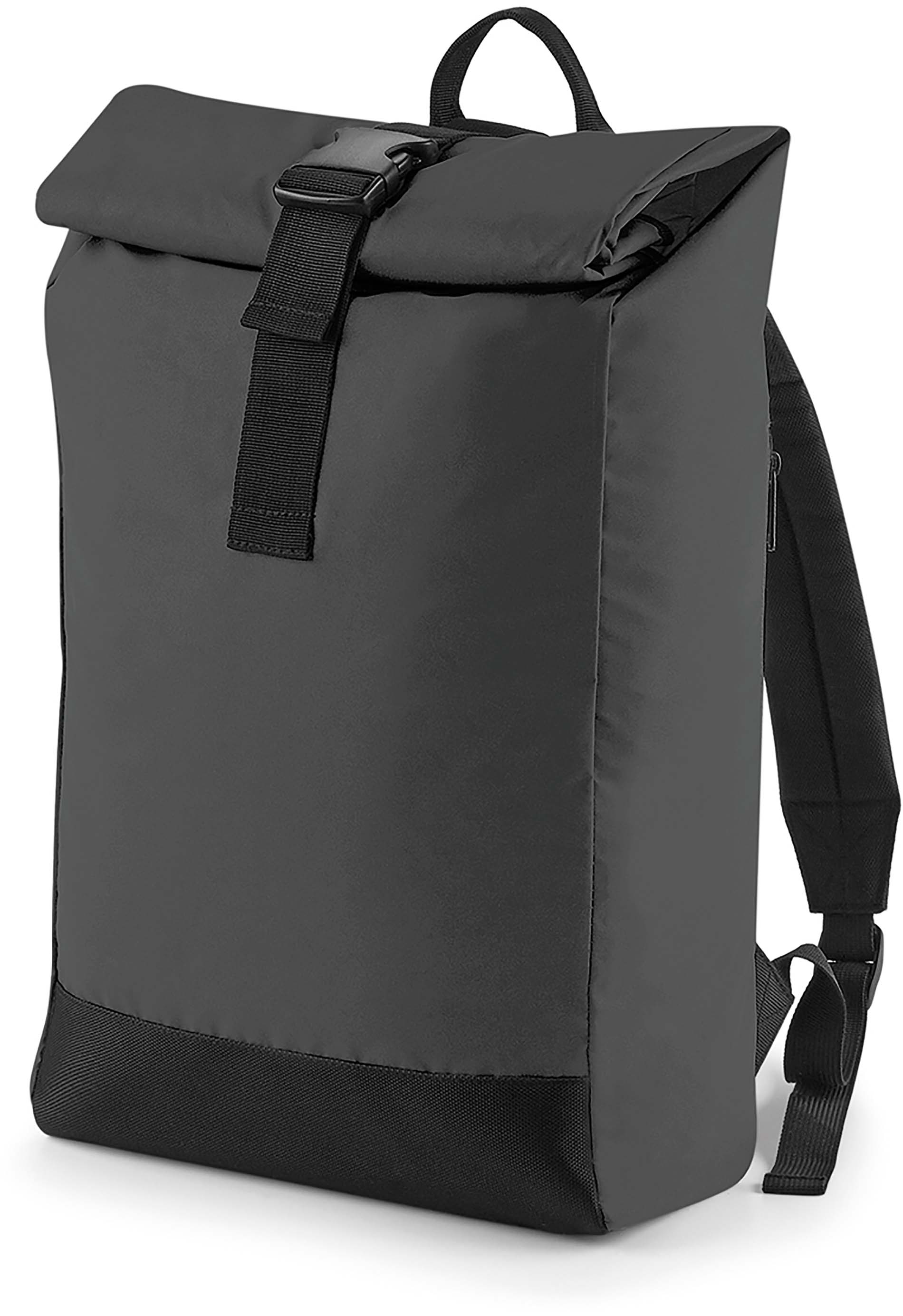 SAC A DOS RÉFLÉCHISSANT AVEC RABAT ENROULABLE Black Reflective Noir, à personnaliser avec le logo de votre club. SAC A DOS RÉFLÉCHISSANT AVEC RABAT ENROULABLE Black Reflective Noir
