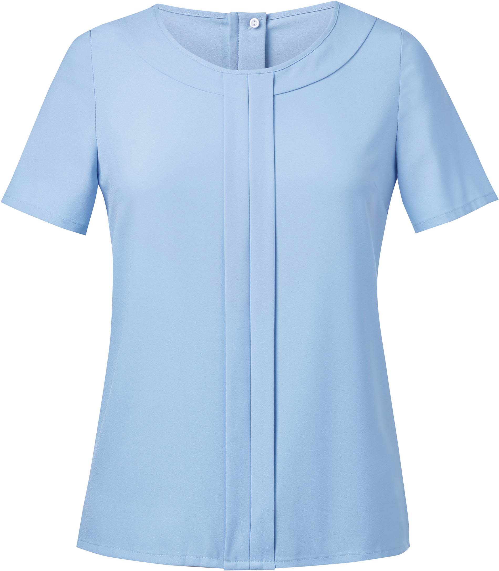Blouse Crêpe de Chine VERONA Sky Blue Bleu, à personnaliser avec le logo de votre club. Blouse Crêpe de Chine VERONA Sky Blue Bleu