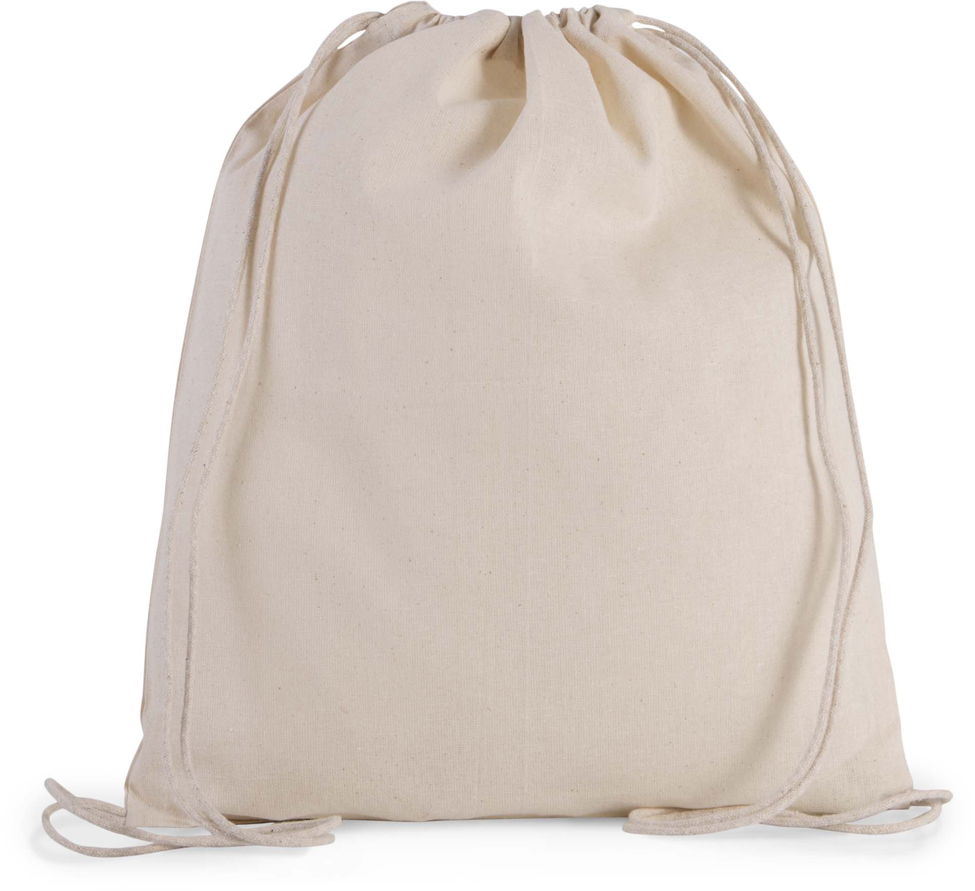 Petit sac ? dos en coton bio avec cordelettes Beige Natural, à personnaliser avec le logo de votre club. Petit sac ? dos en coton bio avec cordelettes Beige Natural