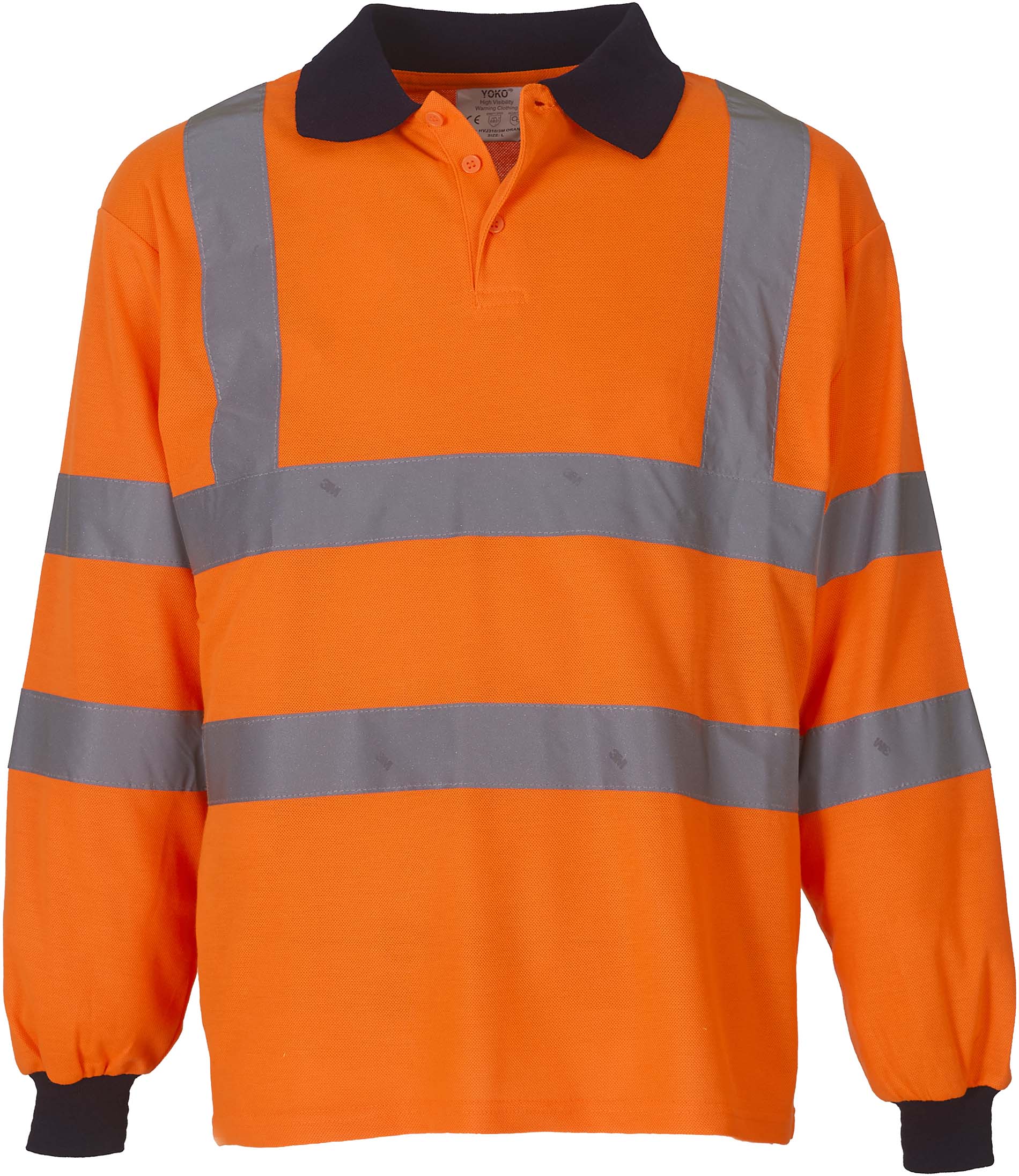 POLO MANCHES LONGUES HAUTE VISIBILITÉ Hi Vis Orange Orange, à personnaliser avec le logo de votre club. POLO MANCHES LONGUES HAUTE VISIBILITÉ Hi Vis Orange Orange
