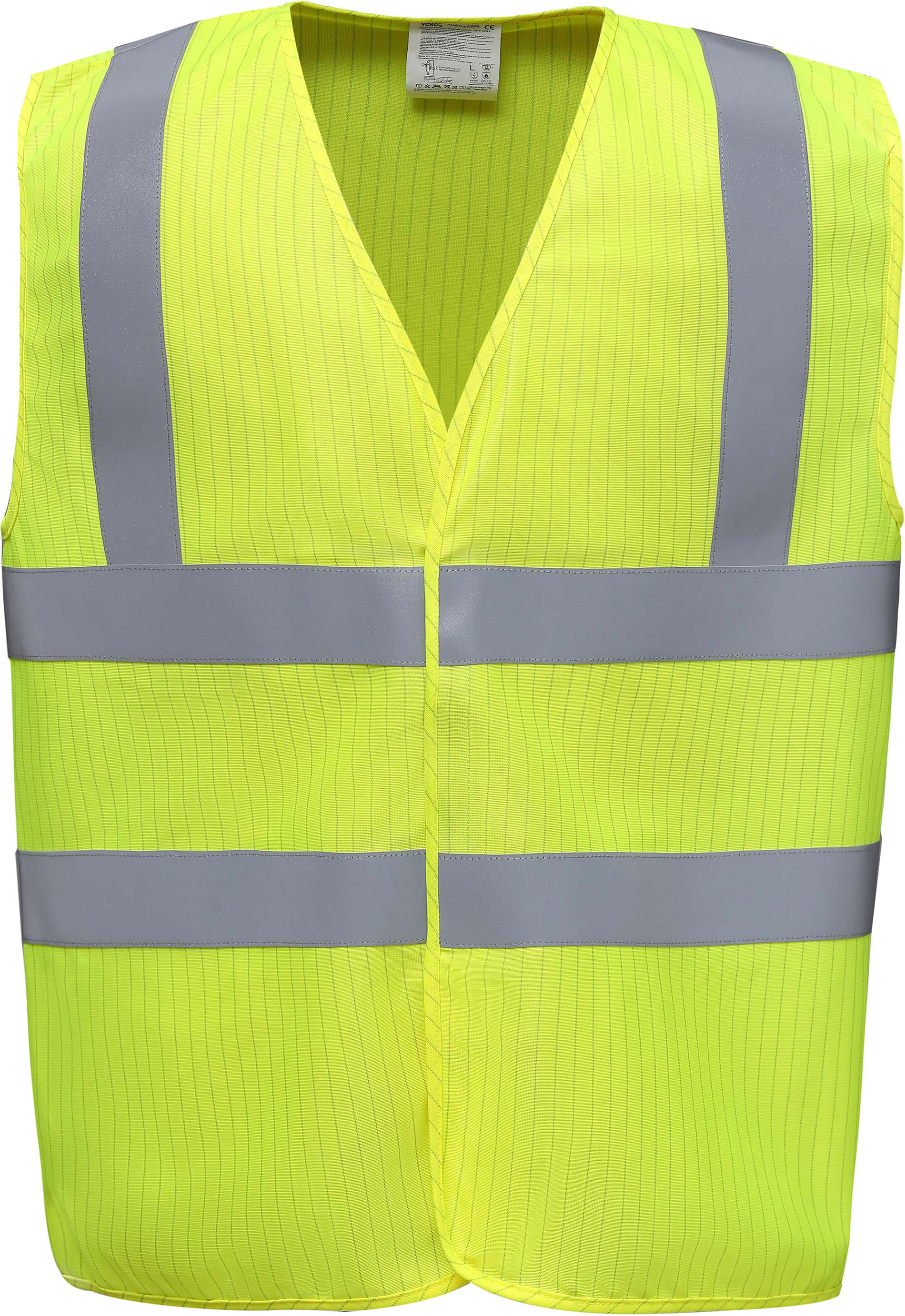 GILET HAUTE VISIBILITÉ, LSF (CHALEUR ET FLAMME) & ANTISTATIQUE Jaune Hi Vis Yellow, à personnaliser avec le logo de votre club. GILET HAUTE VISIBILITÉ, LSF (CHALEUR ET FLAMME) & ANTISTATIQUE Jaune Hi Vis Yellow