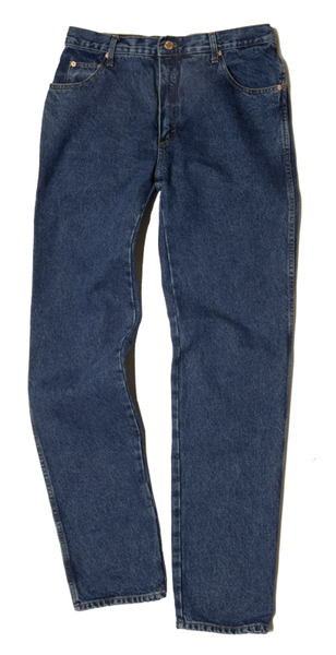 Pantalon Western Bleu Stone Wash, à personnaliser avec le logo de votre club. Pantalon Western Bleu Stone Wash