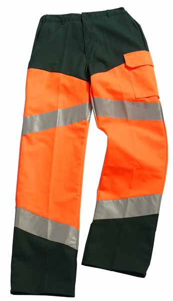 Pantalon HV Fluo Safe Orange Orange Fluo / Gris Charcoal, à personnaliser avec le logo de votre club. Pantalon HV Fluo Safe Orange Orange Fluo / Gris Charcoal