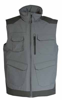 Gilet de froid Craft Worker Gris Gris Convoy / Noir, à personnaliser avec le logo de votre club. Gilet de froid Craft Worker Gris Gris Convoy / Noir