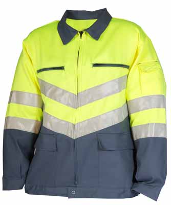 Blouson Max Jaune Jaune Fluo / Gris Acier, à personnaliser avec le logo de votre club. Blouson Max Jaune Jaune Fluo / Gris Acier
