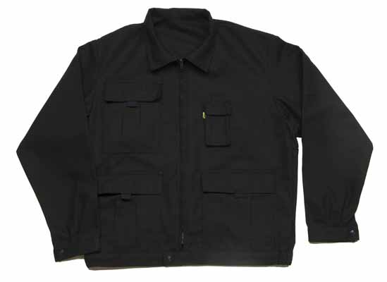 Blouson Multipoches Noir Noir, à personnaliser avec le logo de votre club. Blouson Multipoches Noir Noir