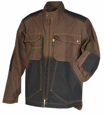 Blouson Craft Worker Marron Marron / Noir, à personnaliser avec le logo de votre club. Blouson Craft Worker Marron Marron / Noir