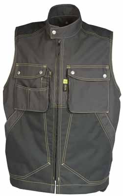 Gilet Craft Worker Gris Gris Charcoal / Noir, à personnaliser avec le logo de votre club. Gilet Craft Worker Gris Gris Charcoal / Noir