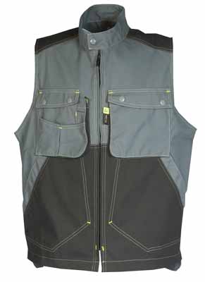 Gilet Craft Worker Gris Gris Convoy / Noir, à personnaliser avec le logo de votre club. Gilet Craft Worker Gris Gris Convoy / Noir